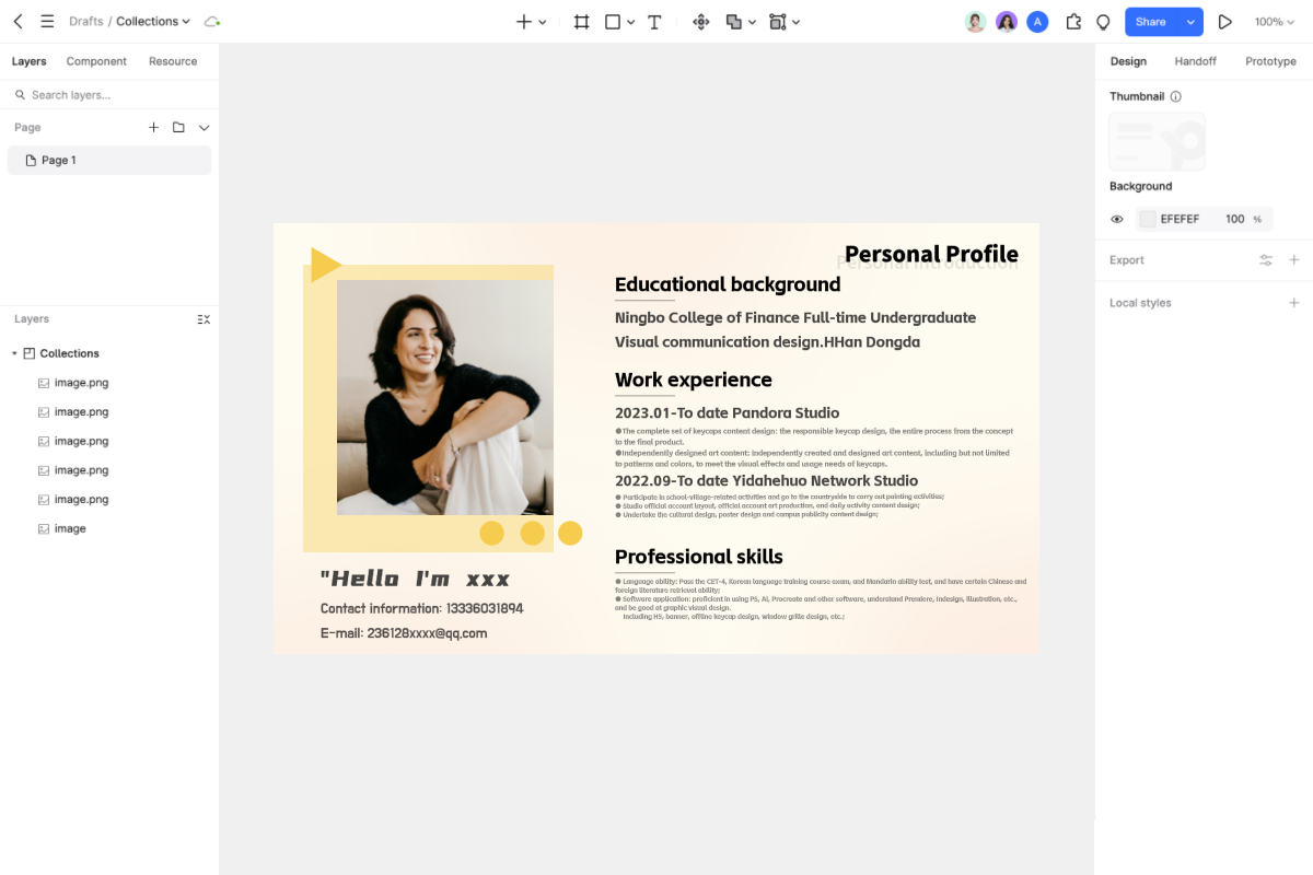 graphic designer resume