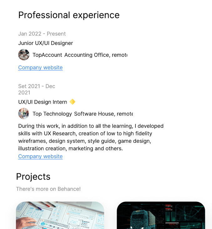 graphic designer resume