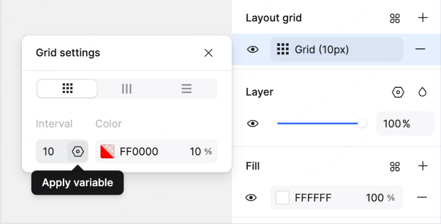 variables-in-grids