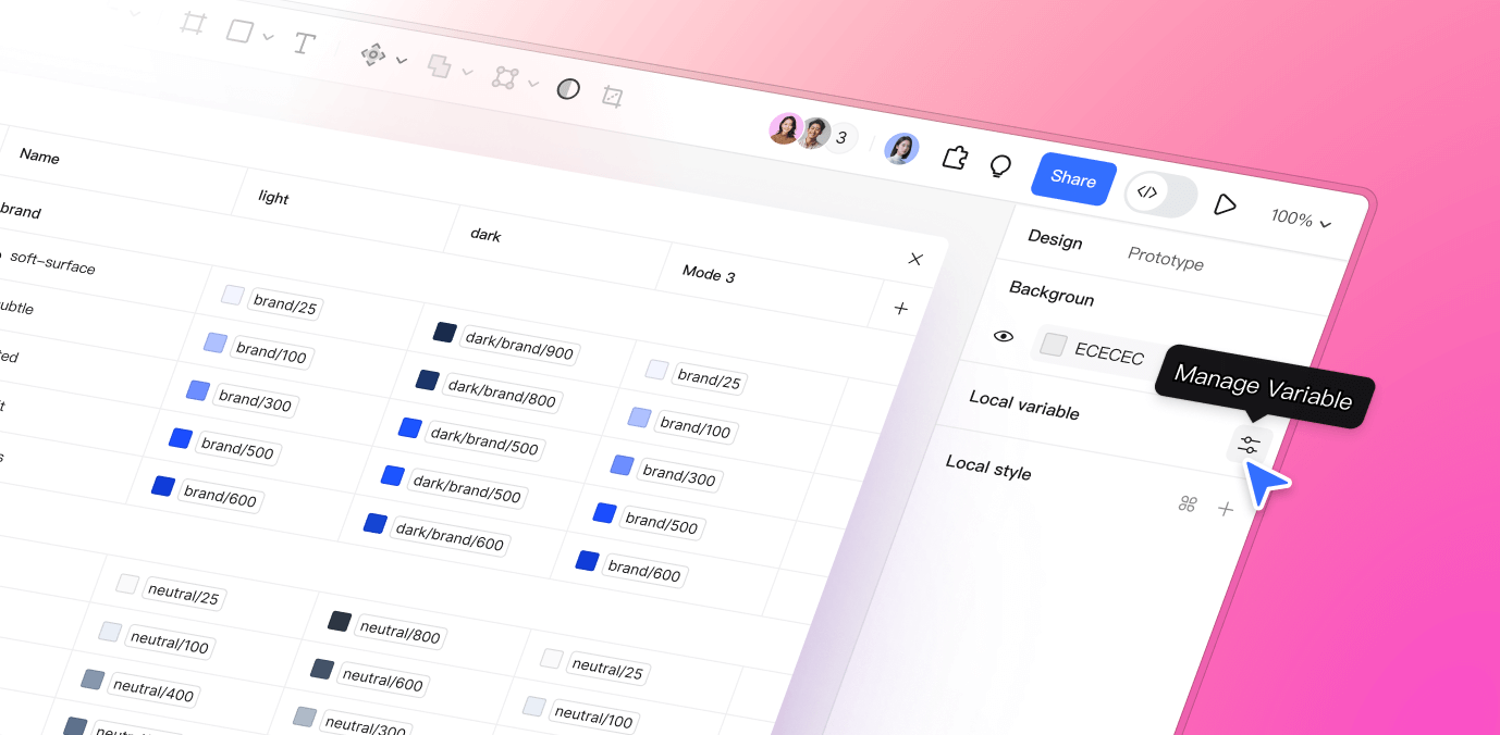  Pixso 2.0： デザイントークン
