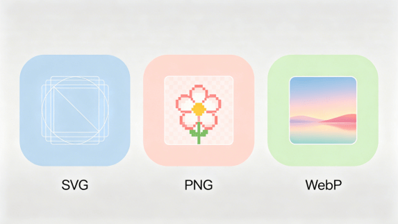  SVG vs. PNG vs. WebP: what is the best image format for web design?