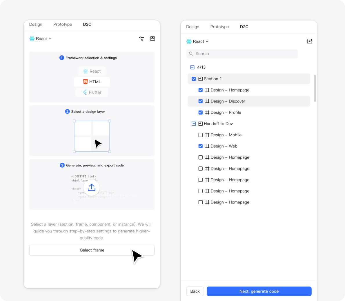 design to code