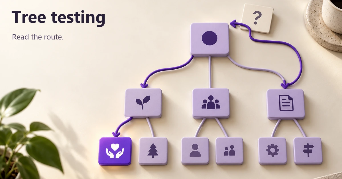  Tree Testing for Navigation: Read the Route, Not Just Success