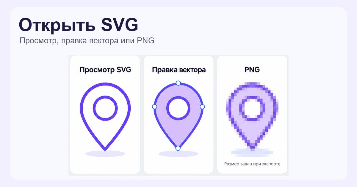 Как открыть файл SVG: просмотр, редактирование и экспорт