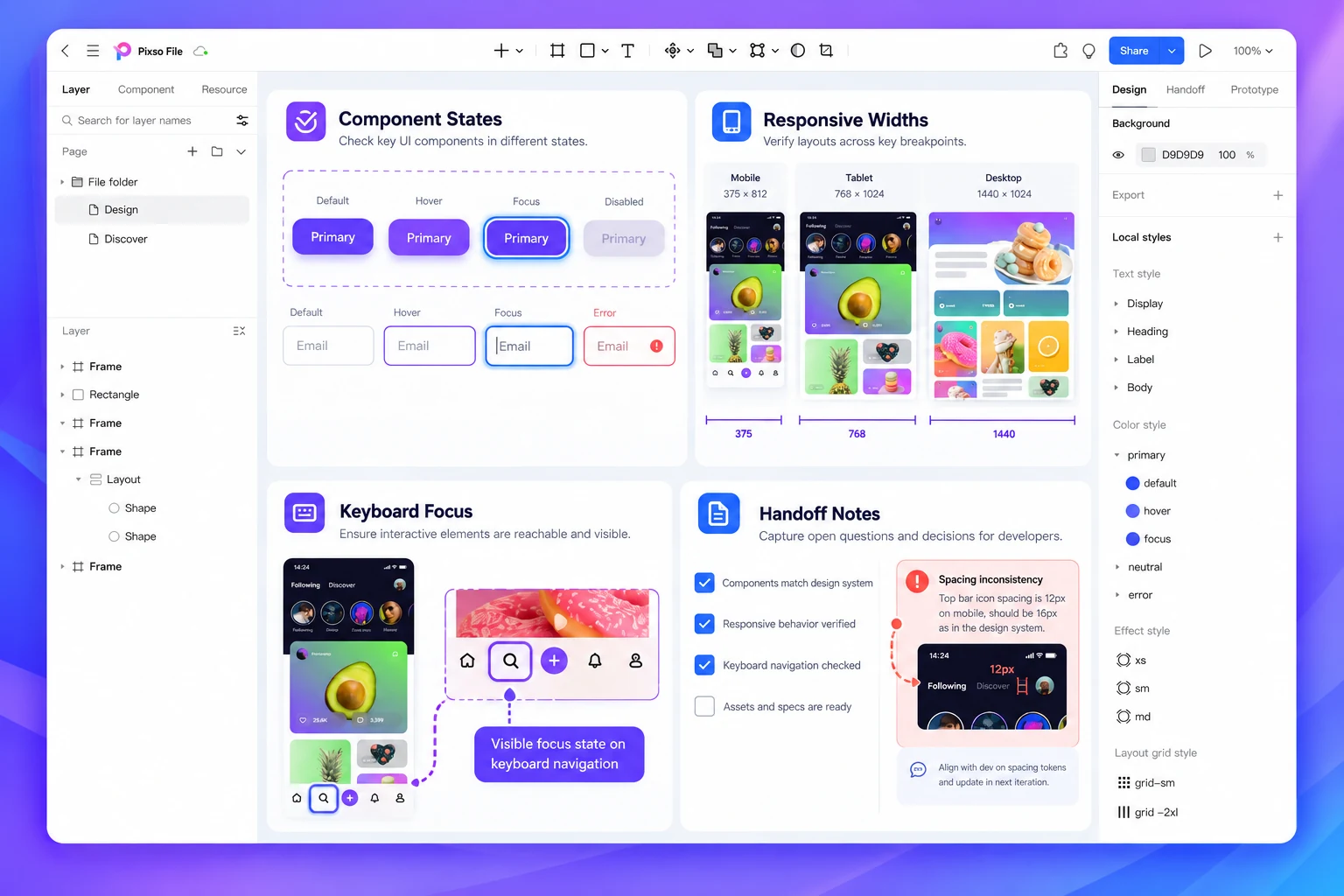 UI Design QA Checklist: 24 Checks Before Handoff