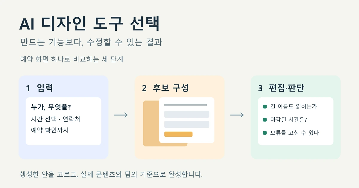 UI/UX 디자이너를 위한 AI 디자인 도구 선택과 활용법