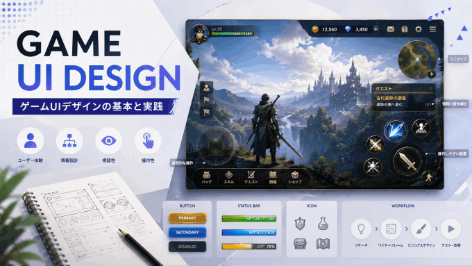  ゲームUIデザイン完全ガイド｜基礎知識・設計原則から最新トレンドまで徹底解説