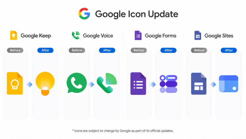 google icon redesign