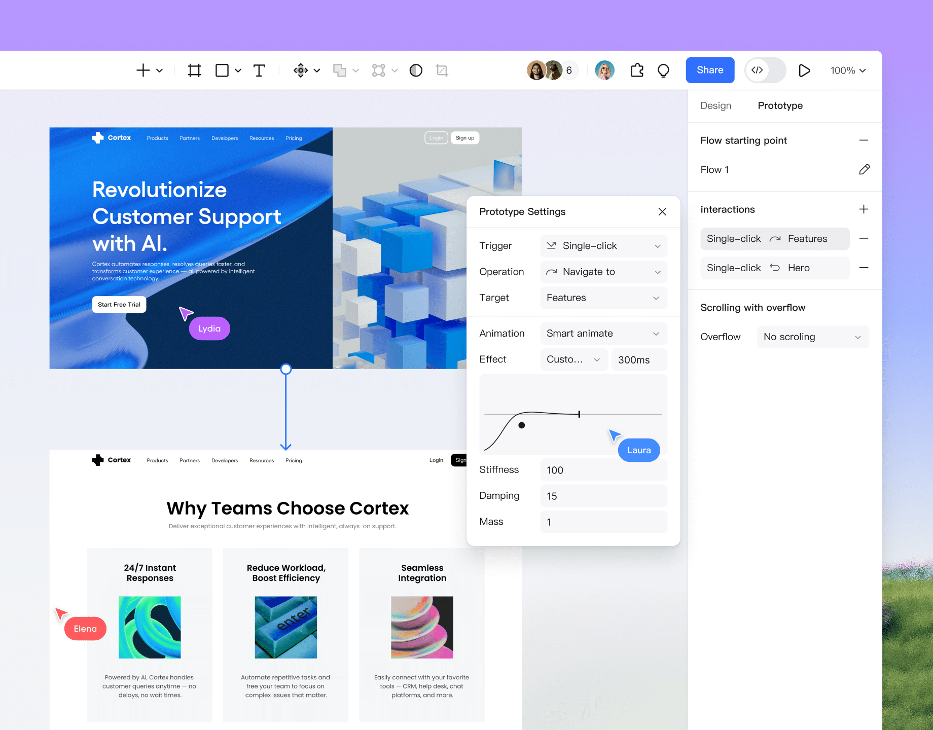 Custom spring animations