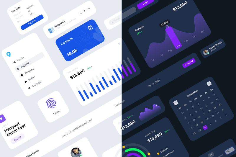 Dashboard Ul templates