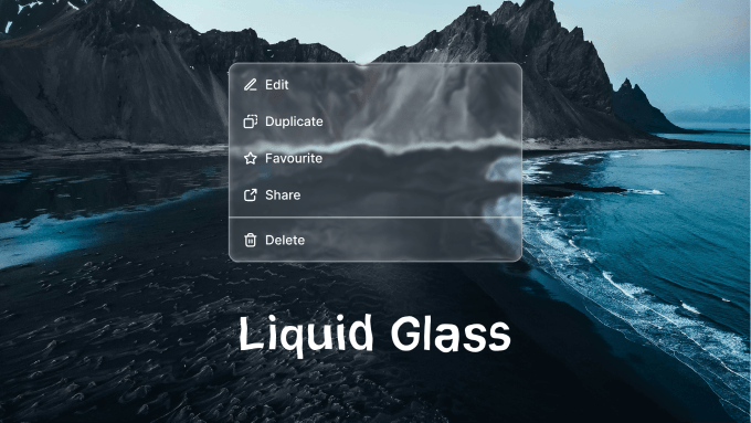  リキッドガラス（Liquid Glass）とは？次世代UIデザインの屈折エフェクトを徹底解説