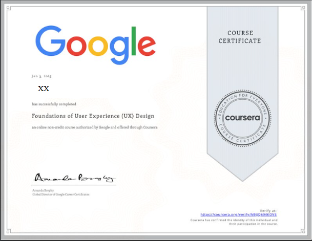 Программа Google UX Design Certificate
