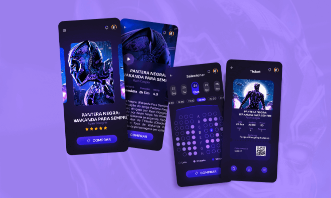 ticketing app UI design example