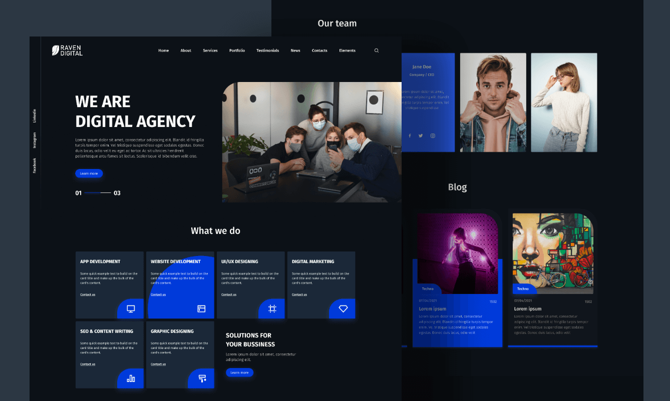 company website design