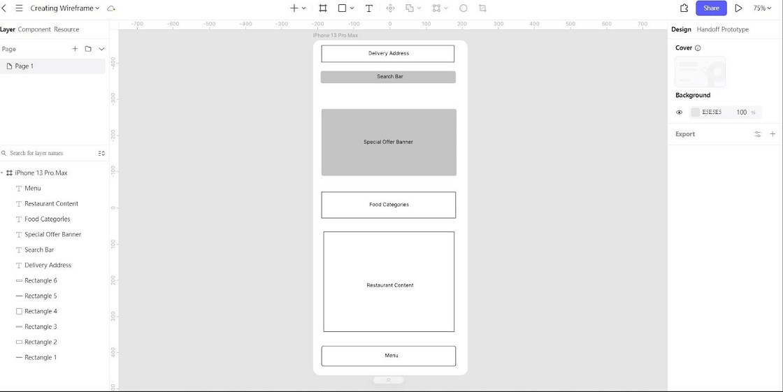 add shapes for layout