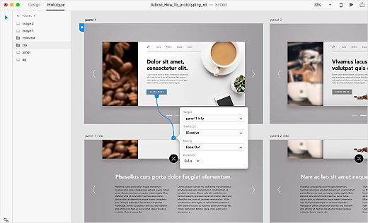 Инструмент прототипирования Adobe XD