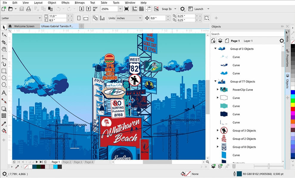 CorelDRAWの参考画像