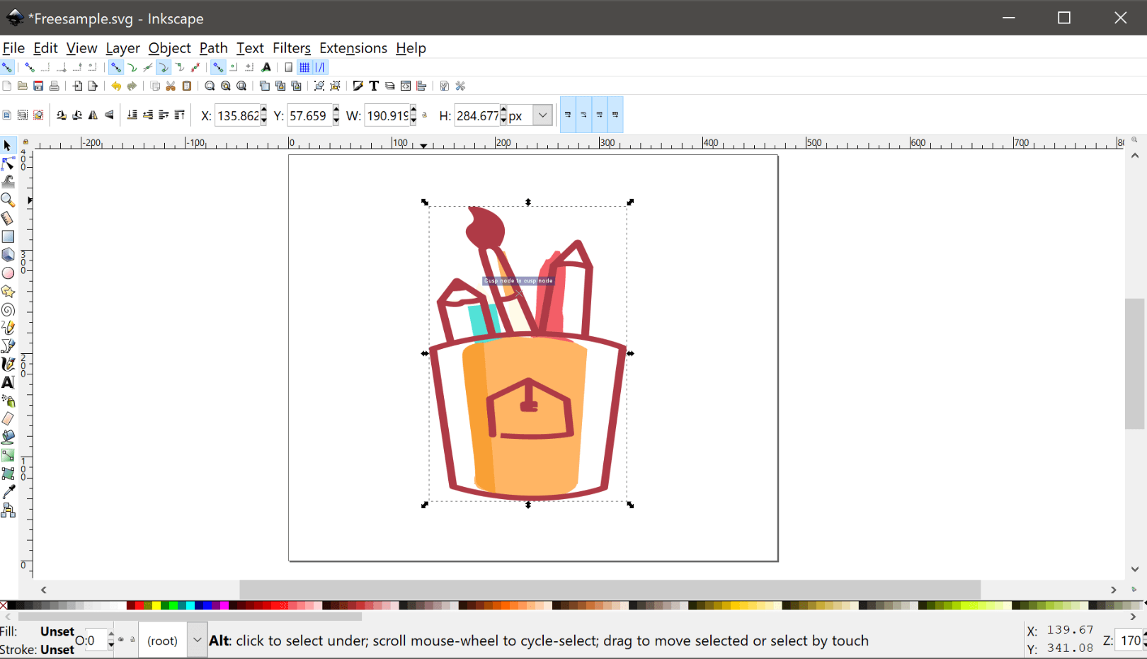 Inkscapeの参考画像