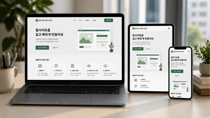 2026년 최신 AI 홈페이지 만들기 완벽 가이드 