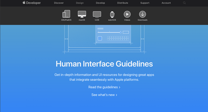 3.4 Apple ヒューマン インターフェース ガイドラインの参考画像