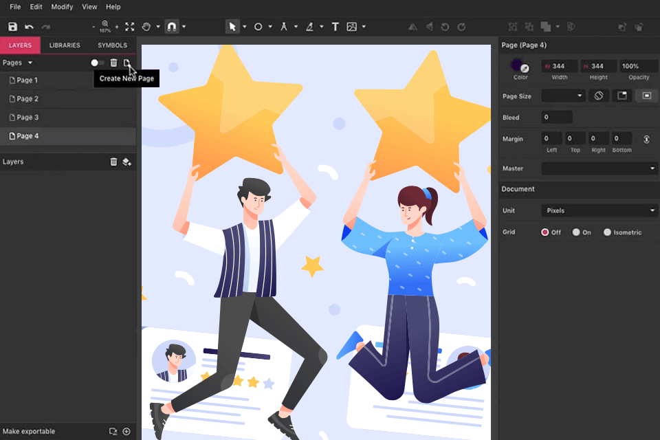 Историческая иллюстрация Corel Vector из исходного обзора