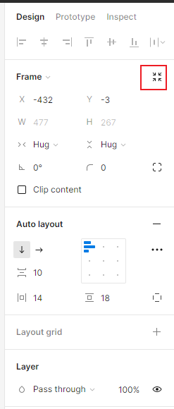 Figma absolute position control, now called Ignore auto layout