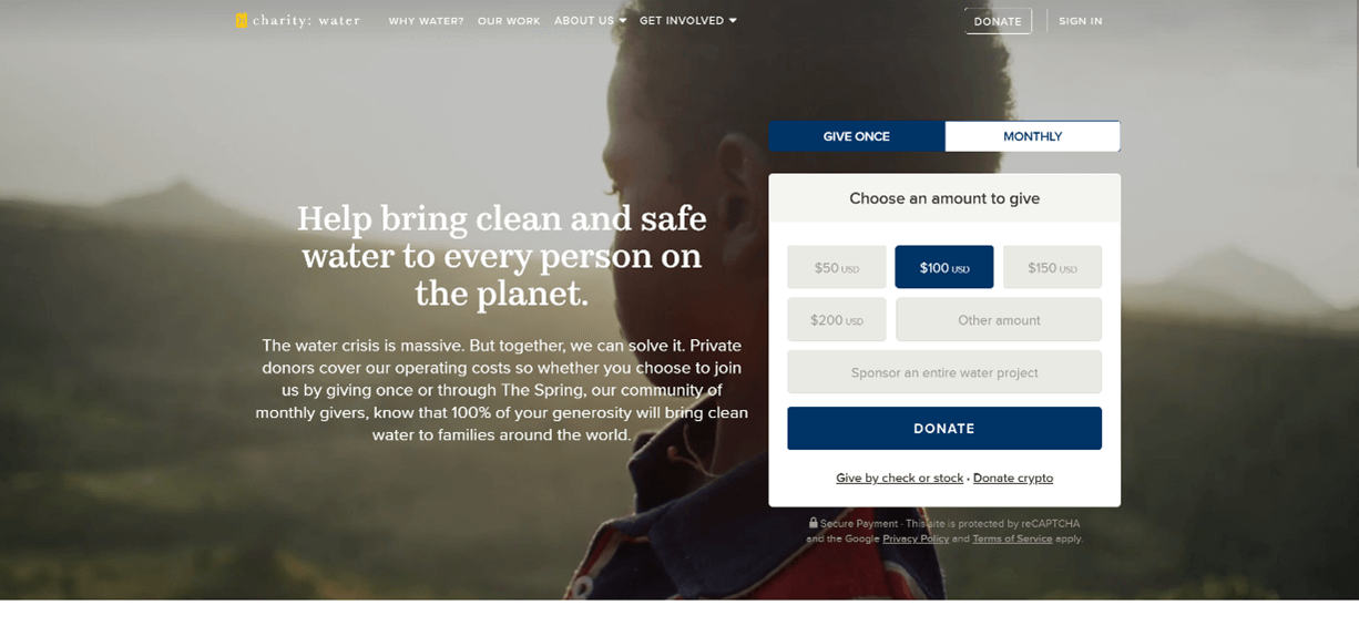 charity water