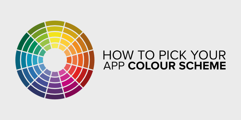 Color wheel introducing app palette selection