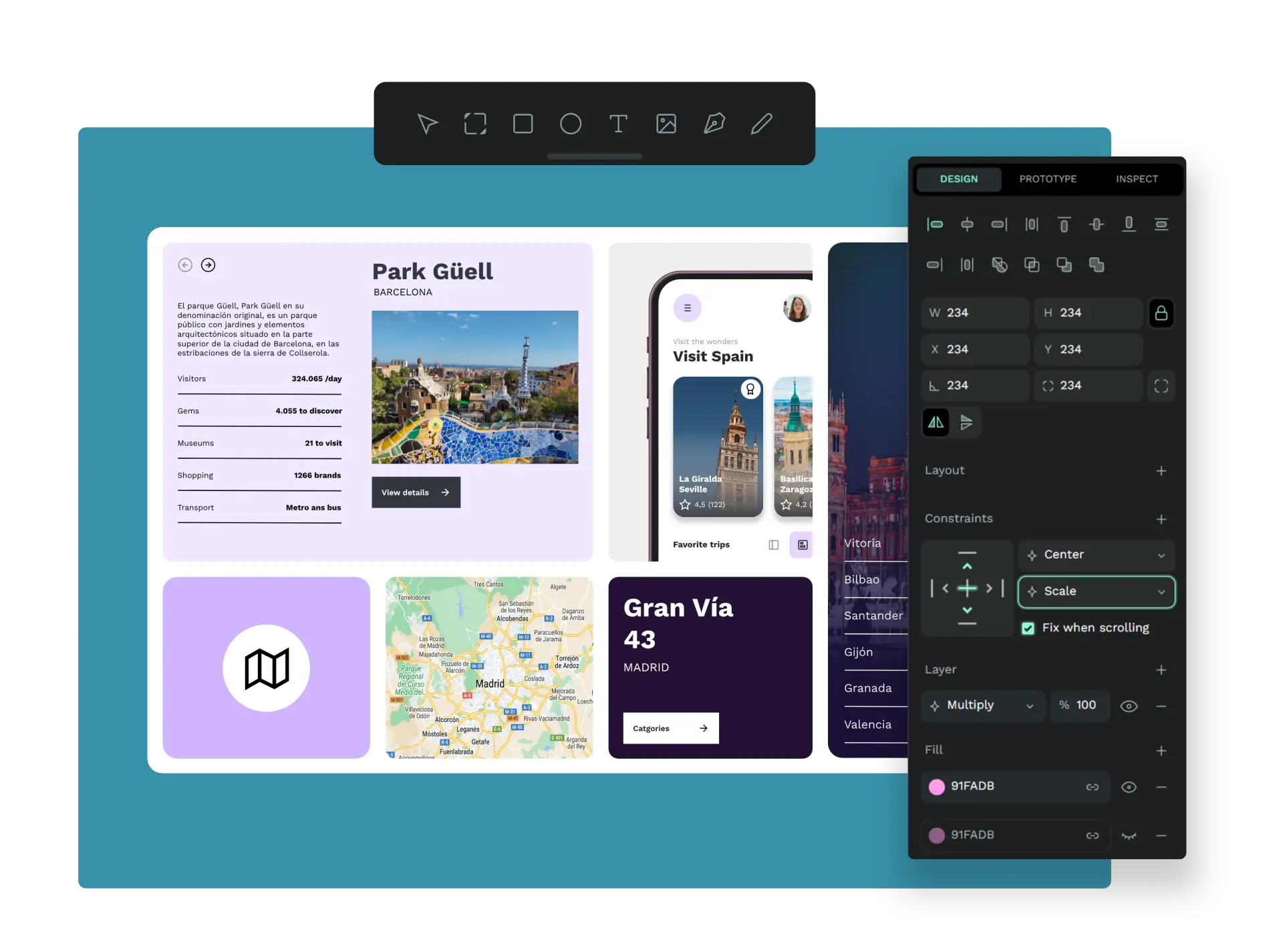 Penpot interface for self-hosted UI design and collaboration