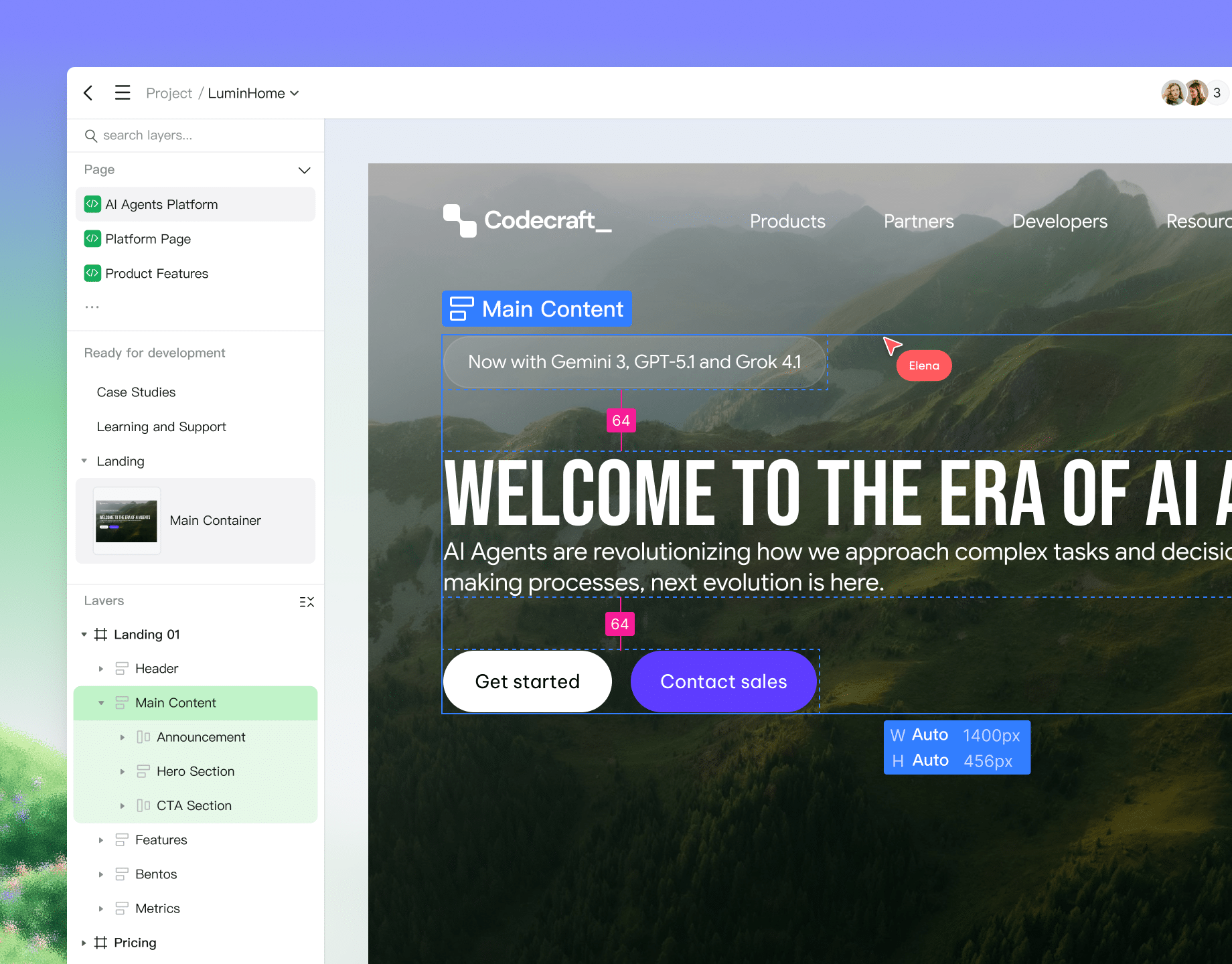 Agile link handoff