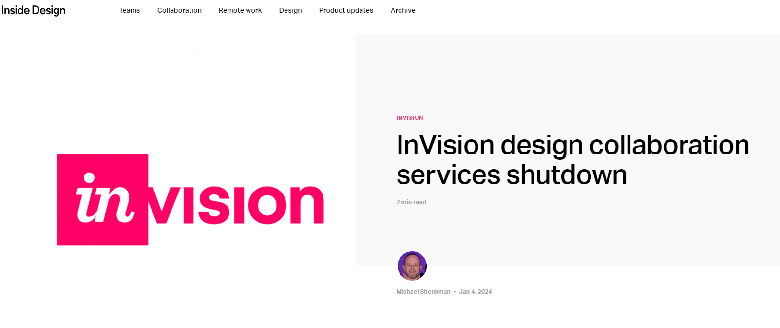 Альтернативы InVision: как адаптироваться к закрытию в 2024 году