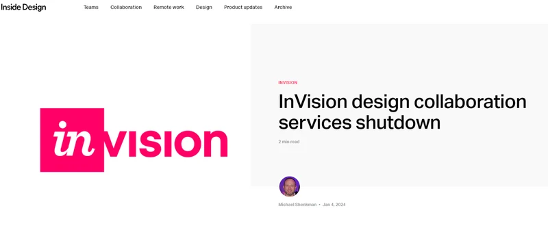 InVision shutdown: historical context and asset recovery