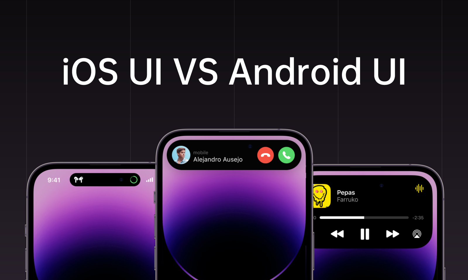 [iOS 16] Differences Between Android and iOS UI Design