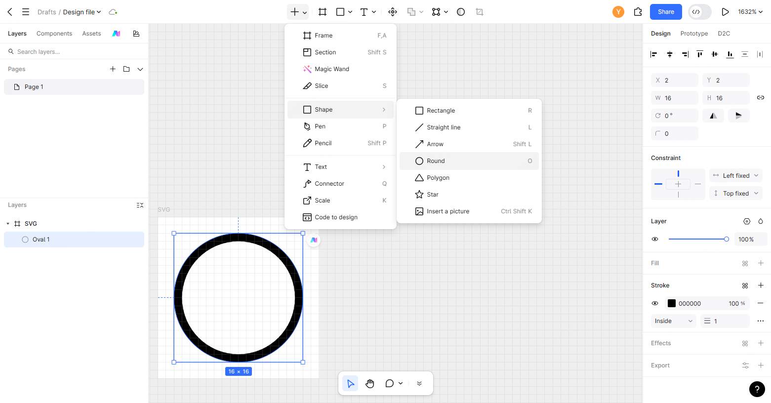 create an svg icon