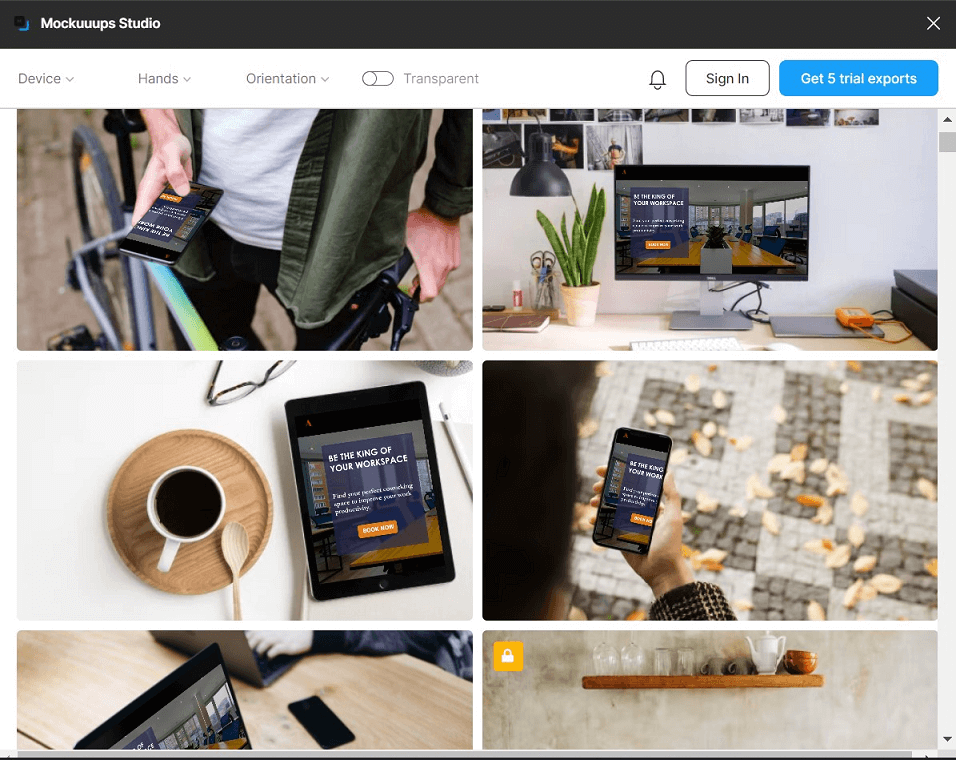 ⑱ Mockuuups Studioの参考画像
