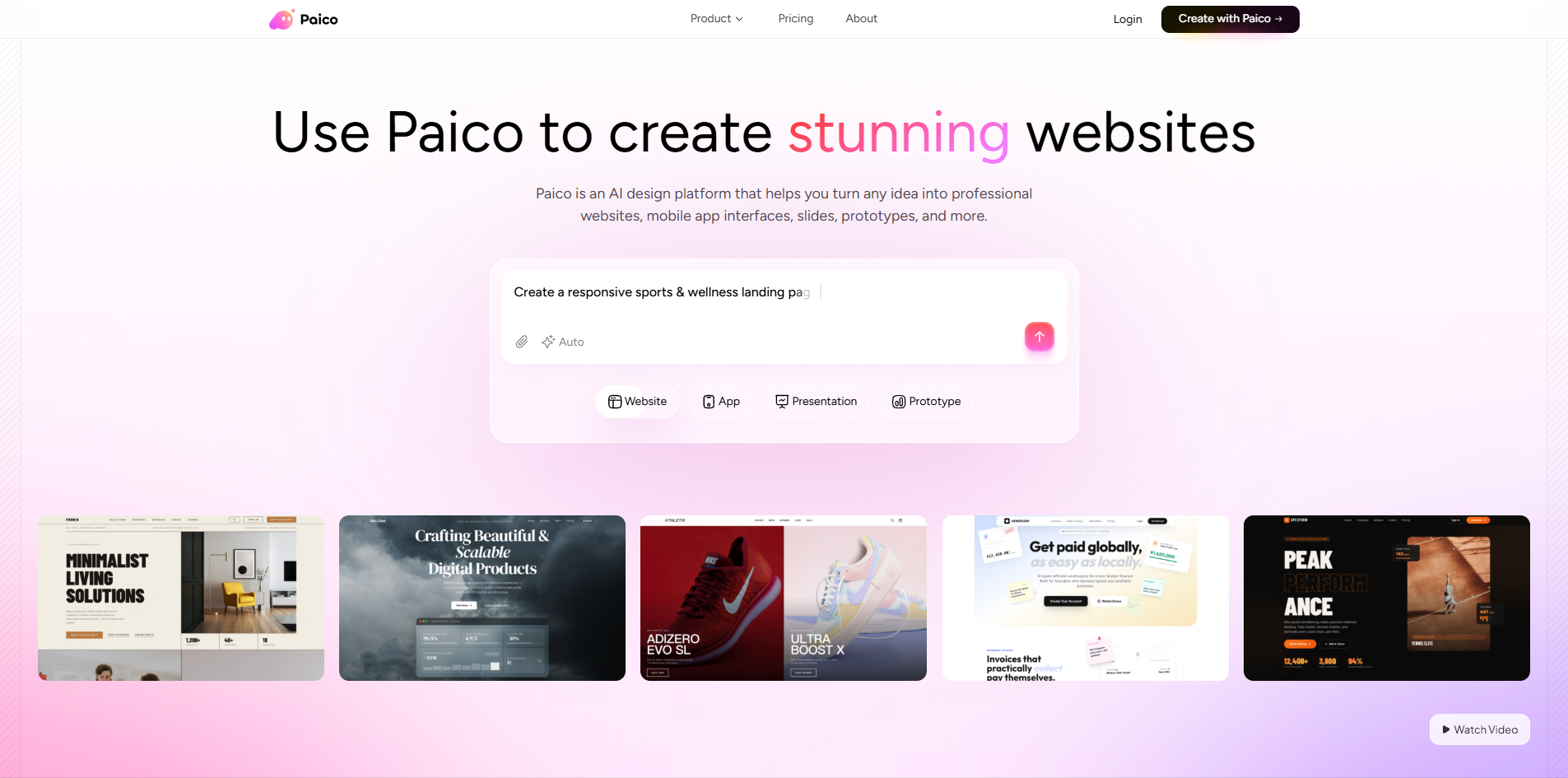 Создание черновика интерфейса в Paico