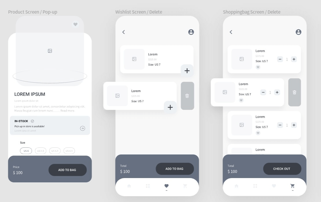pixso: корзина для покупок