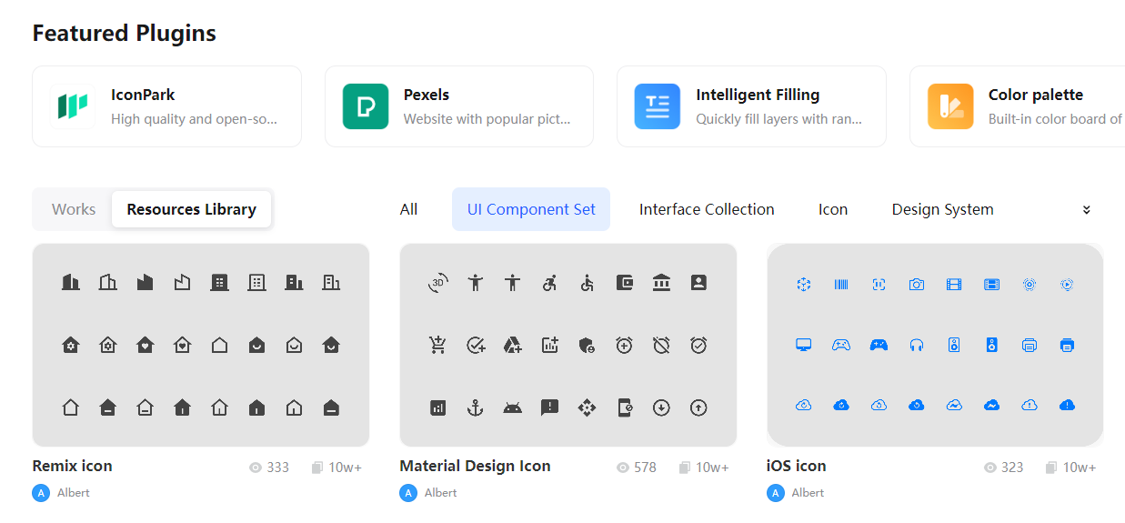 UI-ресурсы в Pixso