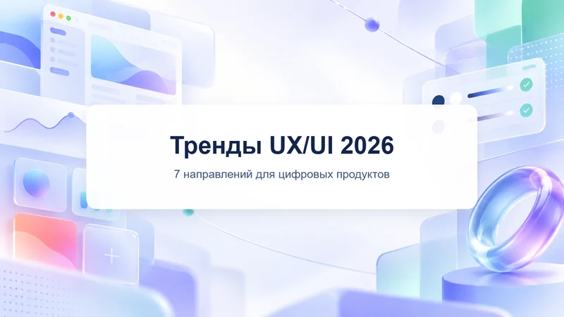Тренды UX/UI 2026: 7 направлений для цифровых продуктов