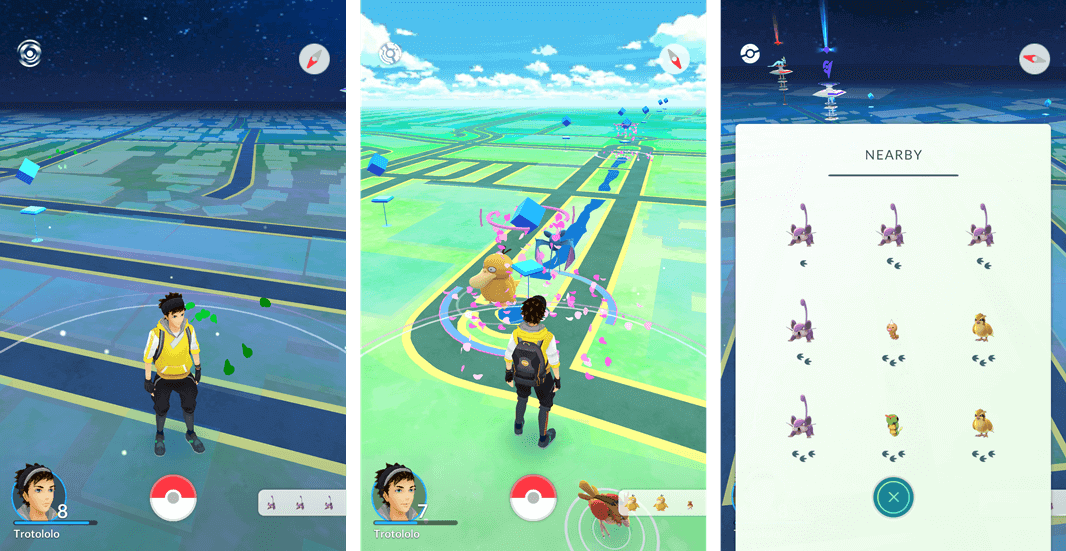 Плюсы и минусы интерфейса Pokémon GO