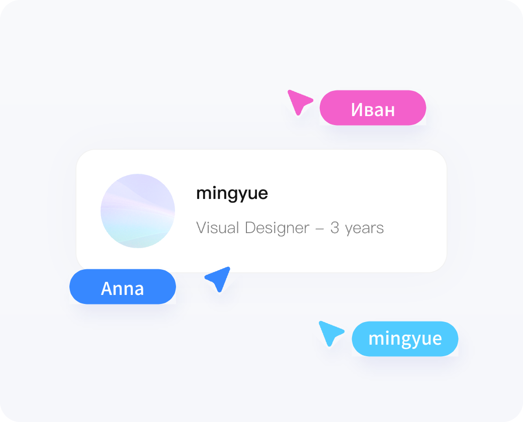 Совместная работа в Pixso