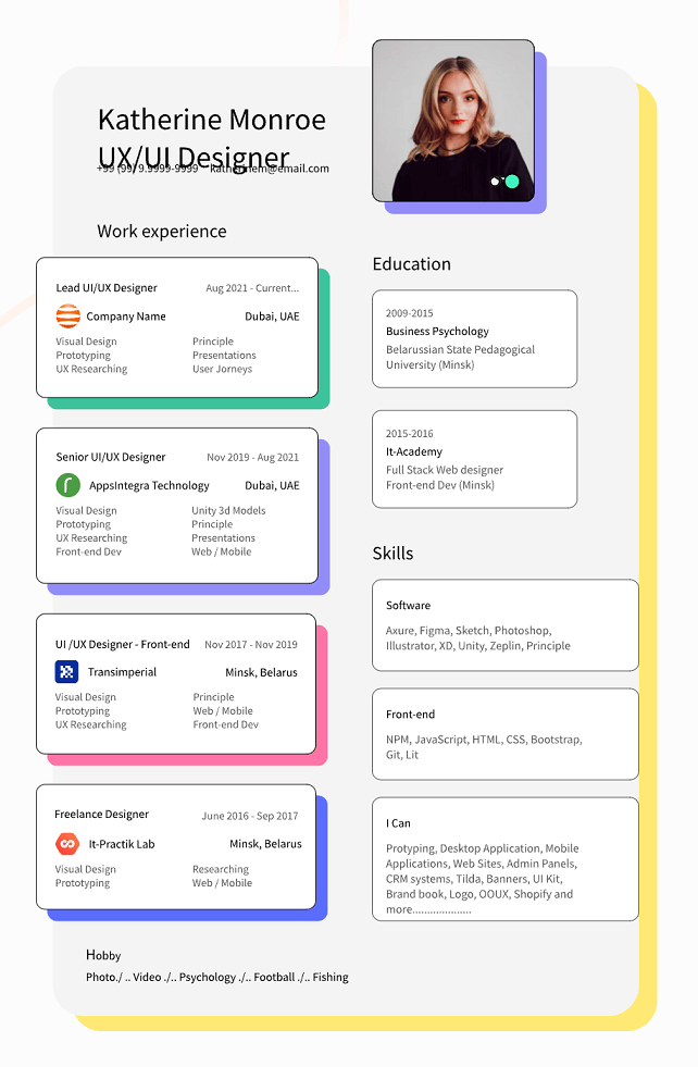 resume example