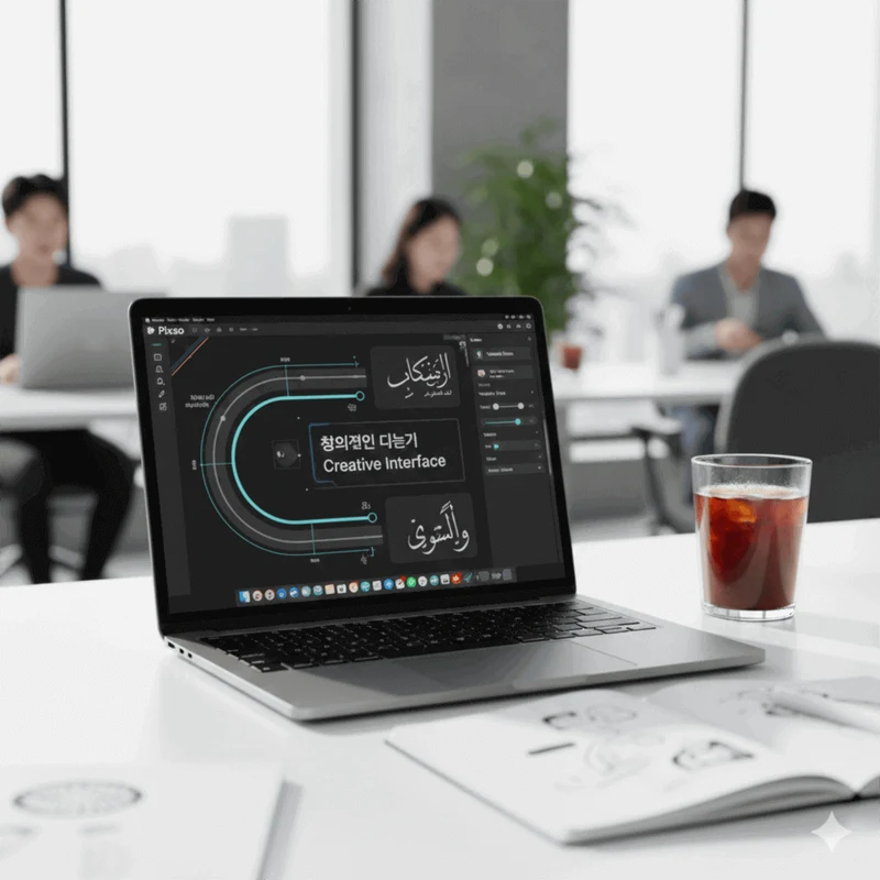 UI/UX 디자인에서 픽소 최신 텍스트 기능