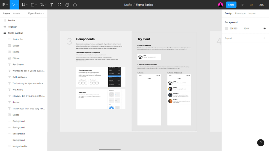 FigmaのUIデザイン画面