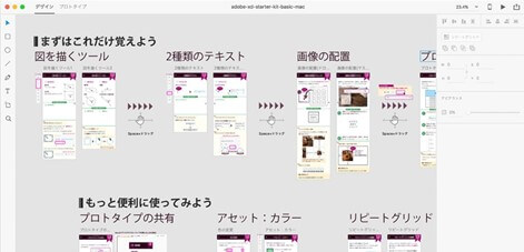 Adobe XDでの画面制作