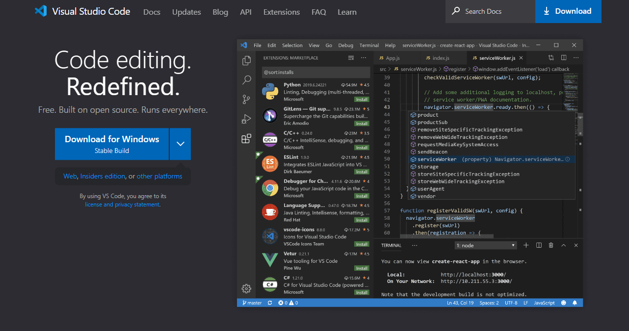4.2 Visual Studio Code:の参考画像