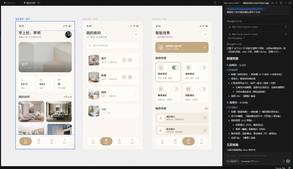 对话生成设计稿示例