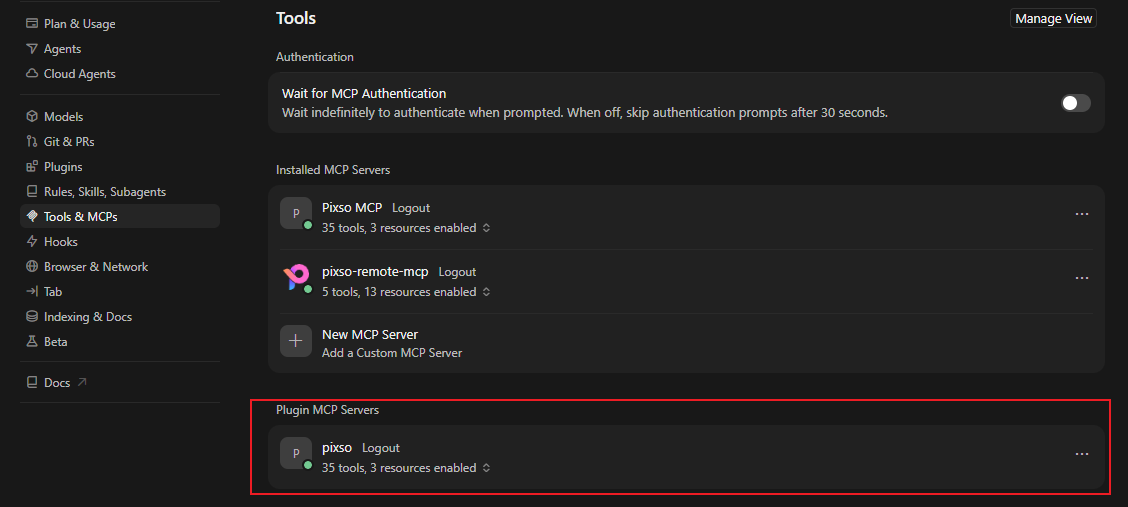 Verify Pixso MCP Skills are enabled