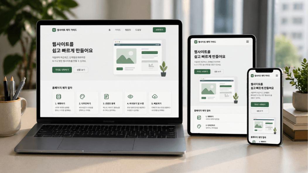  2026년 최신 AI 홈페이지 만들기 완벽 가이드 