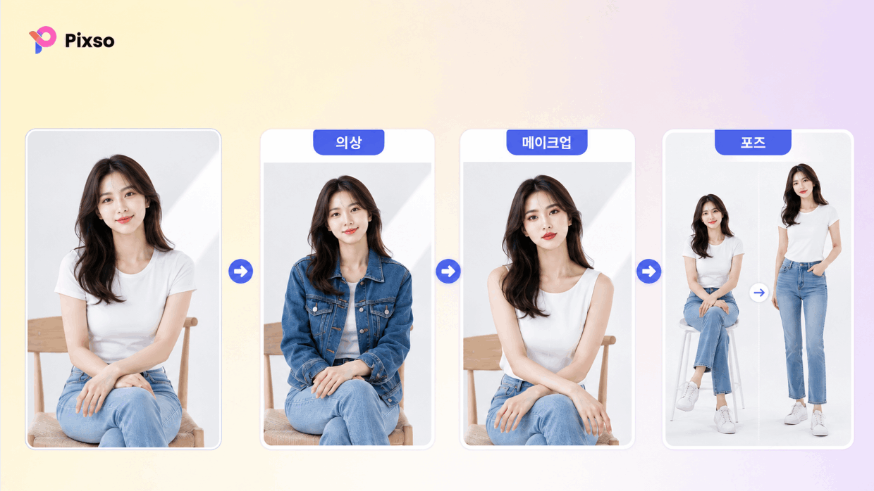 AI 포즈 변경